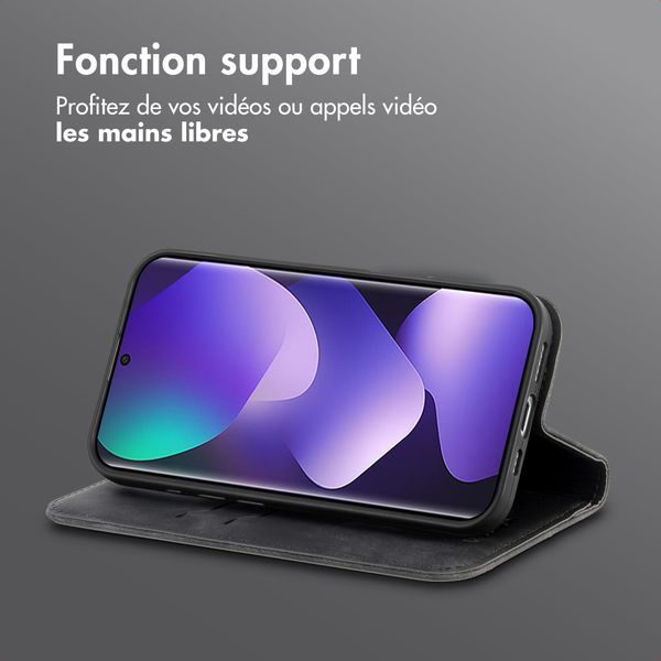 imoshion Étui de téléphone portefeuille Slim Xiaomi Redmi Note 15 (5G) - Noir