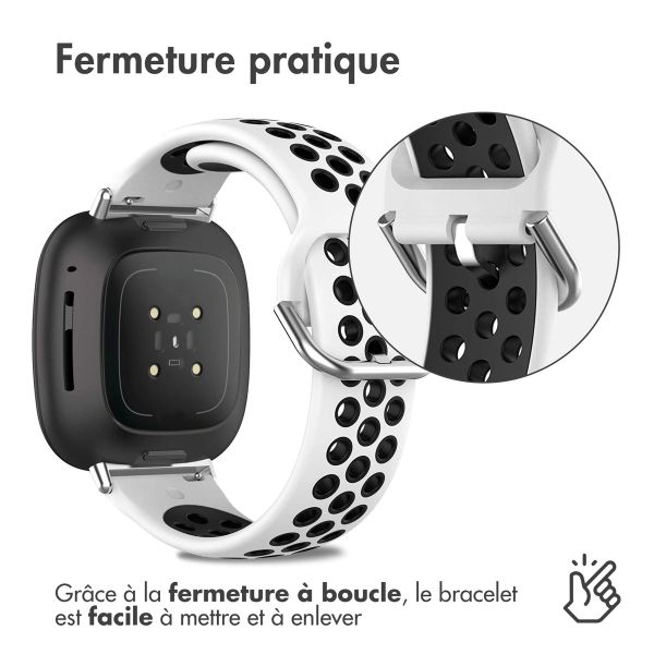 imoshion Pr2199 Fitbit Versa 4 / 3 / Sense (2) - White / Black