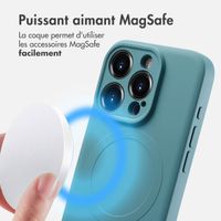 imoshion Coque Couleur avec MagSafe Apple iPhone 15 Pro - Smoke Green
