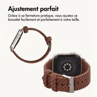 imoshion Bracelet en velours côtelé Apple Watch | 44/45/46/49 mm - Marron