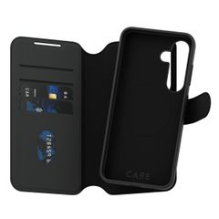 CARE by PanzerGlass Étui de télephone portefeuille Tango 2 en 1 avec MagSafe Samsung Galaxy S25 - Black
