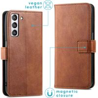 imoshion Étui de télephone portefeuille de luxe Samsung Galaxy S21 FE - Marron