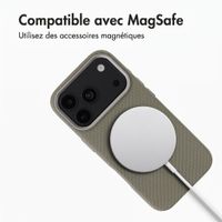 Accezz Coque arrière Mesh avec MagSafe Apple iPhone 17 Pro - Gris foncé