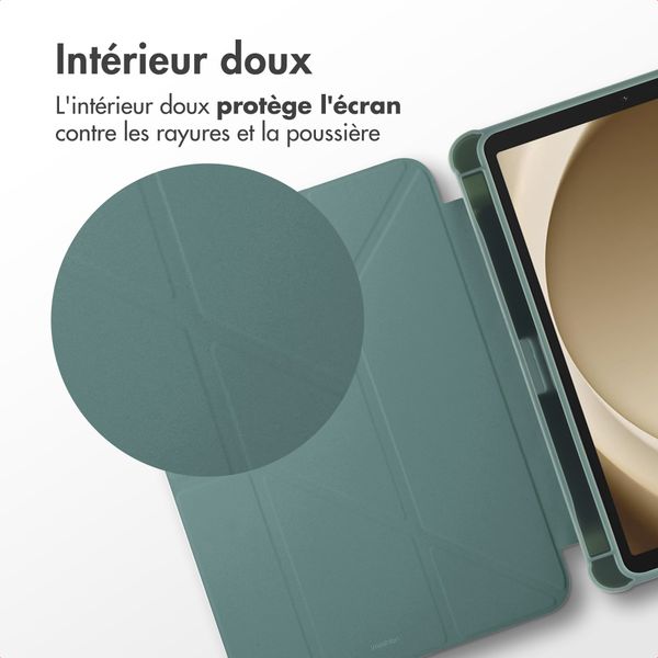 imoshion Coque tablette Origami Samsung Galaxy Tab A11 - Vert foncé