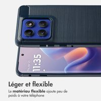 imoshion Coque Brushed Motorola Edge 60 Pro - Bleu foncé
