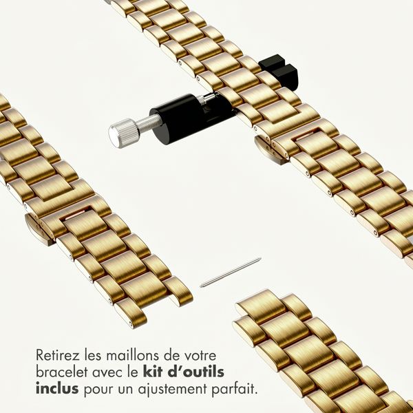 Selencia Bracelet à maillons fin en acier Apple Watch | 38/40/41/42 mm - Doré