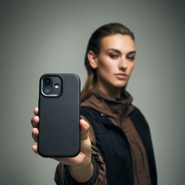 Decoded Coque en cuir MagSafe Apple iPhone 17 Pro - Noir
