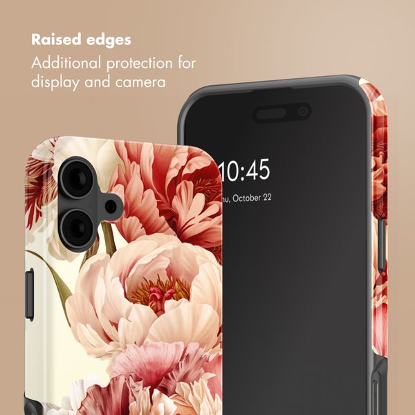 Selencia Coque arrière Vivid avec MagSafe Apple iPhone 16 - Vintage Peony