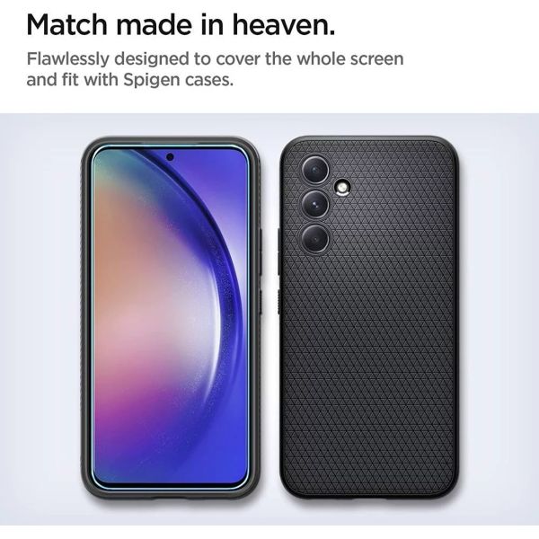 Spigen Protection d'écran en verre trempé GLAStR Fit 2 Paquets + Applicator Samsung Galaxy A54 (5G)