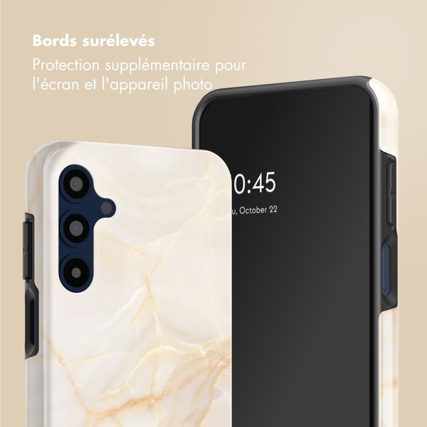 Selencia Coque arrière Vivid Samsung Galaxy A16 - Golden Beige Marble