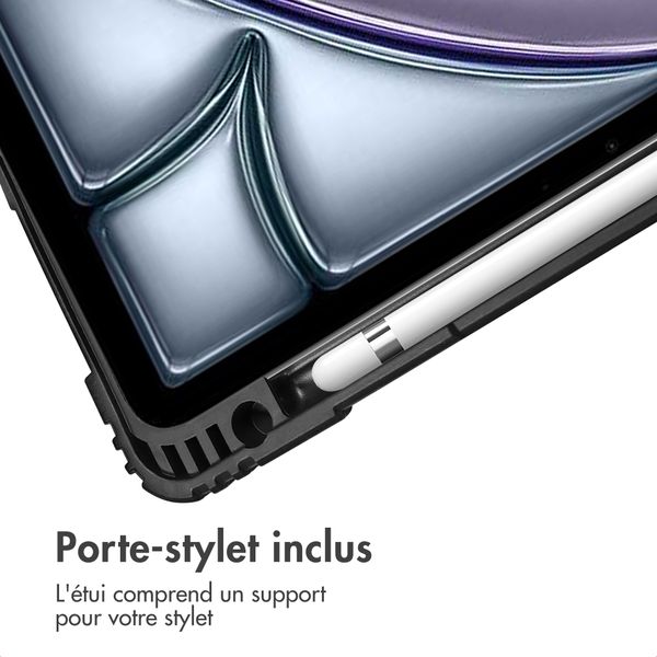 Accezz Coque tablette Rugged Trifold Apple iPad Air 11 pouces (2026) M4 / (2025) M3 / (2024) M2 / Air 5 (2022) / Air 4 (2020) - Bleu foncé