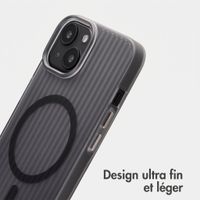 Accezz Coque arrière Lite avec MagSafe | Fluted | Apple iPhone 14 - Gris