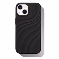 iDeal of Sweden Coque Soft Swirl Silicone MagSafe Apple iPhone 17e / 16e / 15 / 14 / 13 - Velvet Black