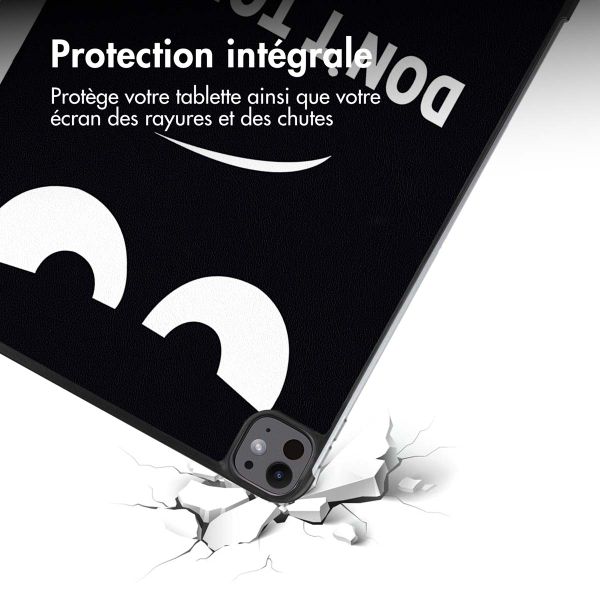 imoshion Coque tablette Design Trifold Apple iPad Pro 13 (2025) M5 / (2024) M4 - Don't touch