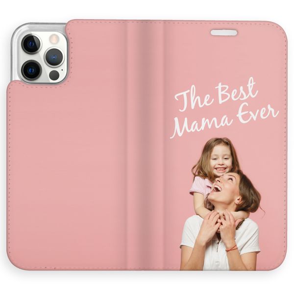 Concevez votre propre housse portefeuille Apple iPhone 12 (Pro) - Blanc