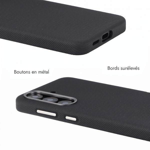 Accezz Coque arrière Mesh avec MagSafe Samsung Galaxy S25 / S24 - Noir