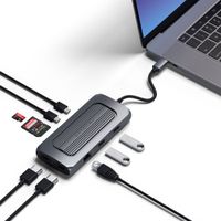 Satechi Adaptateur USB-C Multiport MX - Station d’accueil - Hub USB-C pour ordinateur portable - Space Gray