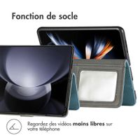 imoshion Étui de télephone portefeuille de luxe Samsung Galaxy Z Fold 6 - Bleu clair
