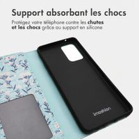 imoshion Étui de télephone portefeuille Design Samsung Galaxy A52(s) (5G/4G) - Blue Flowers