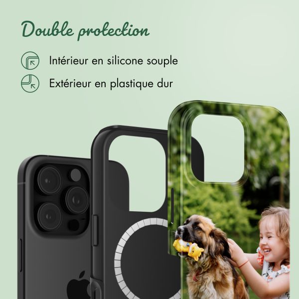 Concevez votre propre coque Tough avec MagSafe Apple iPhone 16 Pro Max - Blanc