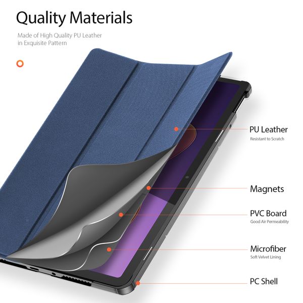 Dux Ducis Coque tablette Domo Xiaomi Redmi Pad 2 - Bleu foncé