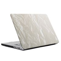 Selencia Coque en velours Apple MacBook Air 13 pouces (2022 / 2024 M3 / 2025 M4 / 2026 M5) - Beige