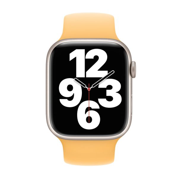 Apple Bracelet Boucle unique en Silicone Apple Watch | 38/40/41/42 mm - Taille 1 - Sunglow