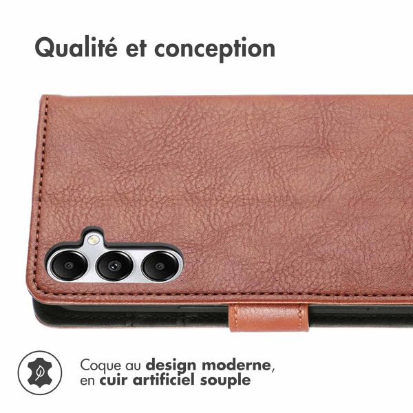 imoshion Étui de télephone portefeuille de luxe Samsung Galaxy A56 - Marron