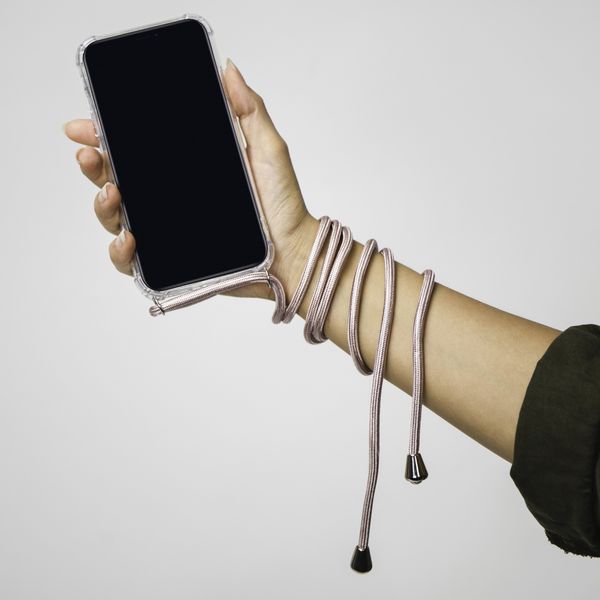 imoshion Coque arrière transparente avec cordon Samsung Galaxy S20 FE - Rose Doré