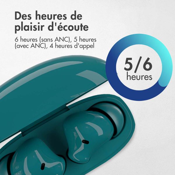 imoshion Aura Pro Écouteurs intra-auriculaires sans fil - Réduction active du bruit (ANC) - Petrol Green