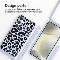 imoshion Coque design en silicone avec cordon Samsung Galaxy S24 Plus - Animal Lila