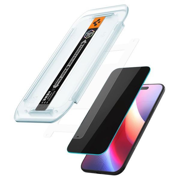 Spigen GLAStR EZ Fit Privacy Pro HD + Applicateur Apple iPhone Air