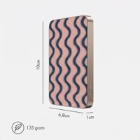 Selencia Powerbank Vivid 5 000 mAh - MagSafe et Qi - Desert Gold / Wavy Baby Sorbet