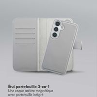 Selencia Étui portefeuille amovible Olyn avec MagSafe Samsung Galaxy S25 / S24 - Gris