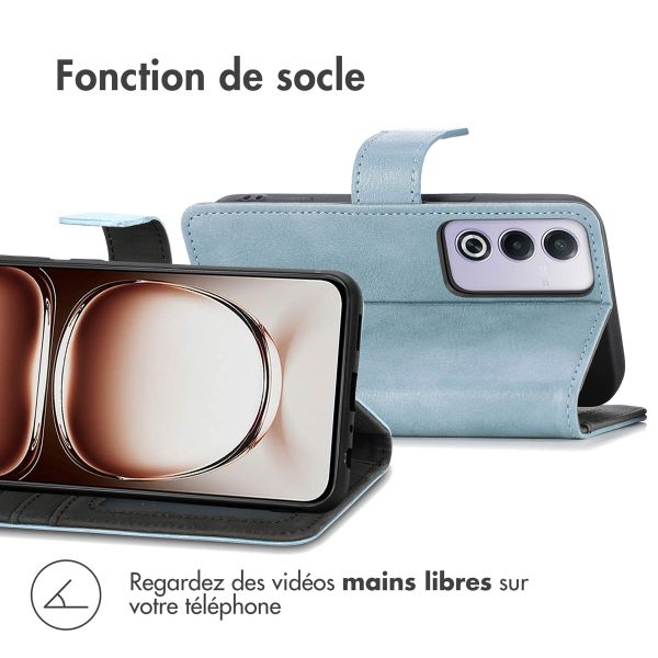 imoshion Étui de télephone portefeuille de luxe Oppo A80 5G - Bleu clair