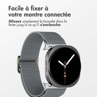 imoshion Bracelet en nylon élastique Samsung Galaxy Watch 8 (40/44mm) / Classic (46mm) - Gris