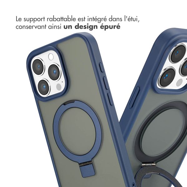 Accezz Coque Ring Stand avec MagSafe Apple iPhone 16 Pro Max - Bleu