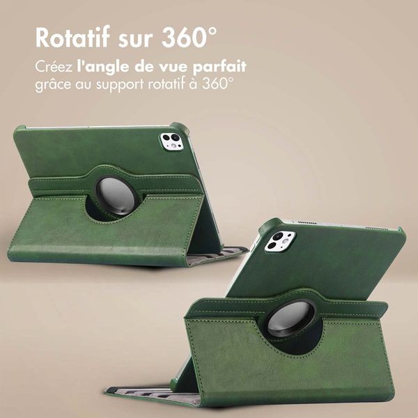 imoshion Coque tablette rotatif à 360° Apple iPad Pro 11 (2025) M5 / (2024) M4 - Vert
