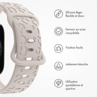 imoshion Bracelet en silicone imprimé léopard Apple Watch | 38/40/41/42 mm - Lumière stellaire
