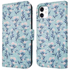 imoshion Étui de télephone portefeuille Design Apple iPhone 11 - Blue Flowers