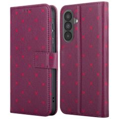 imoshion Étui de télephone portefeuille Design Samsung Galaxy A37 (5G) - Crush Check Coral Dust