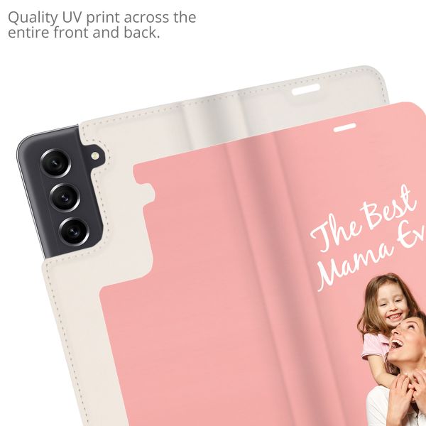 Concevez votre propre housse portefeuille Samsung Galaxy S22 Plus - Blanc