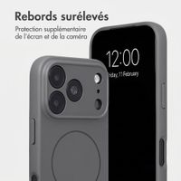 Accezz Coque Grip avec MagSafe Apple iPhone 18 Pro Max / 17 Pro Max - Gris