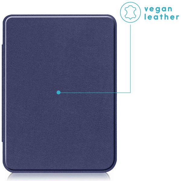 imoshion Étui de liseuse portefeuille Slim Hard Kobo Clara Colour / BW - Bleu foncé