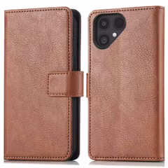 imoshion Étui de télephone portefeuille de luxe Fairphone 6 - Marron