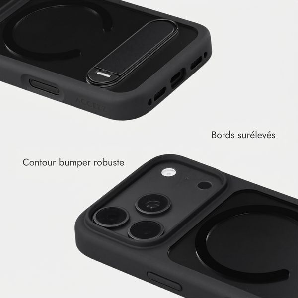 Accezz Coque arrière Hold avec MagSafe Apple iPhone 18 Pro / 17 Pro - Black