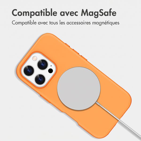 imoshion Coque arrière Color avec Thin MagSafe Ring Apple iPhone 16 Pro - Orange