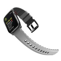 Uniq Bracelet Linus AiroSoft™ en silicone Apple Watch | 38/40/41/42 mm - Chalk Grey