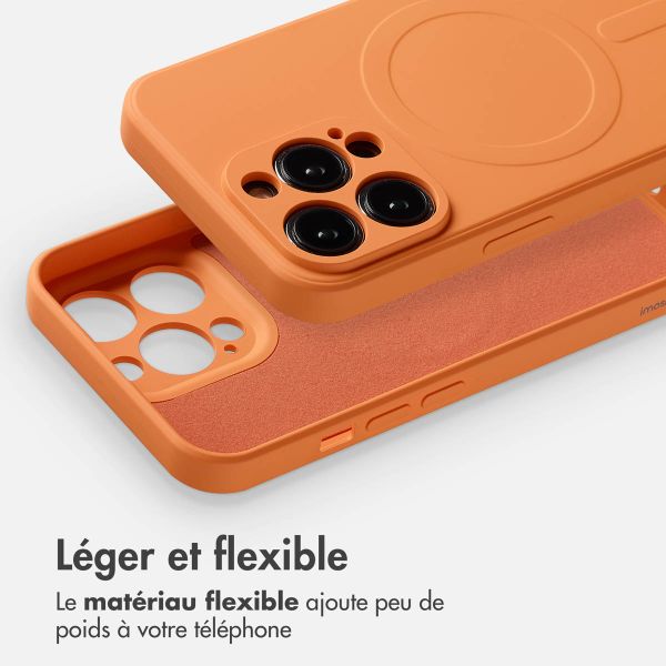 imoshion Coque Couleur avec MagSafe Apple iPhone 14 Pro - Orange