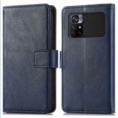 imoshion Étui de télephone portefeuille de luxe Xiaomi Poco M4 Pro 5G - Bleu foncé